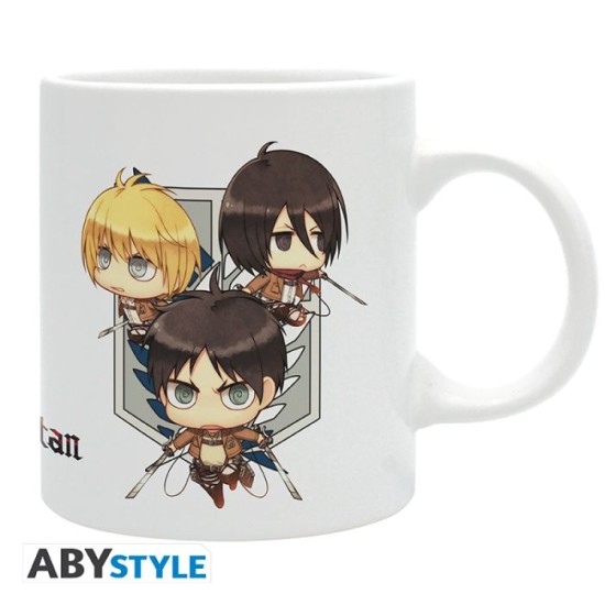 Attack On Titan Mug Chibi Trio