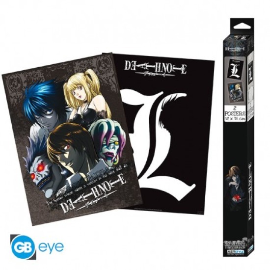 Death Note Set 2 Chibi Posters L and Group