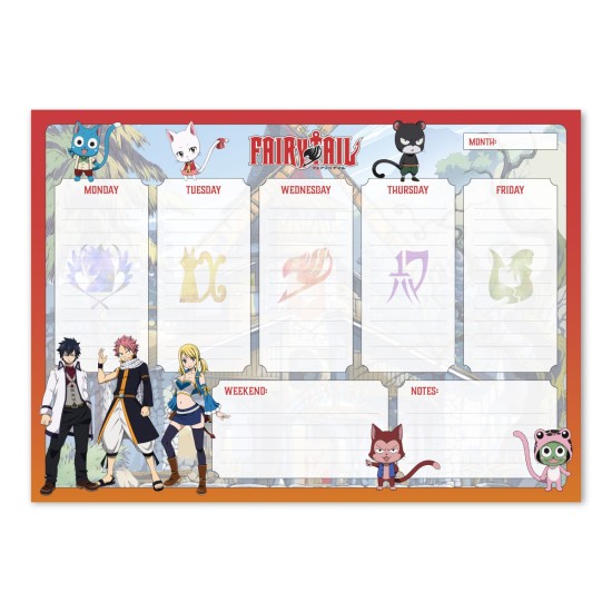 Fairy Tail A4 Weekly Planner    
