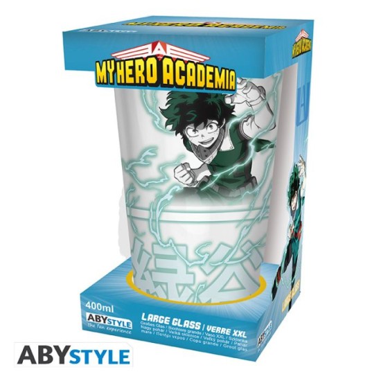 My Hero Academia Izuku and Bakugo Large Glass 400ml