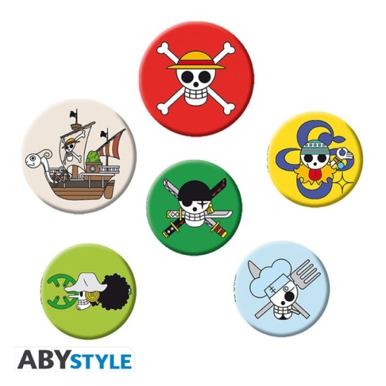 One Piece Badge Pack Skulls1