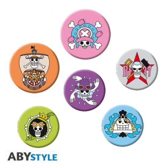 One Piece Badge Pack Skulls