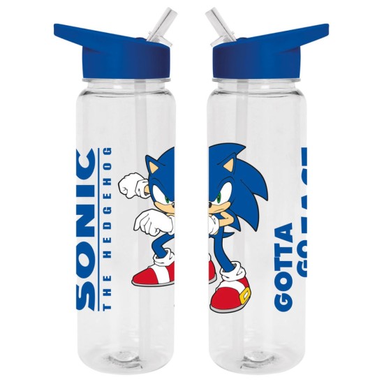 Sonic The Hedgehog Gotta To Go Fast Plastic Drinks Bottle