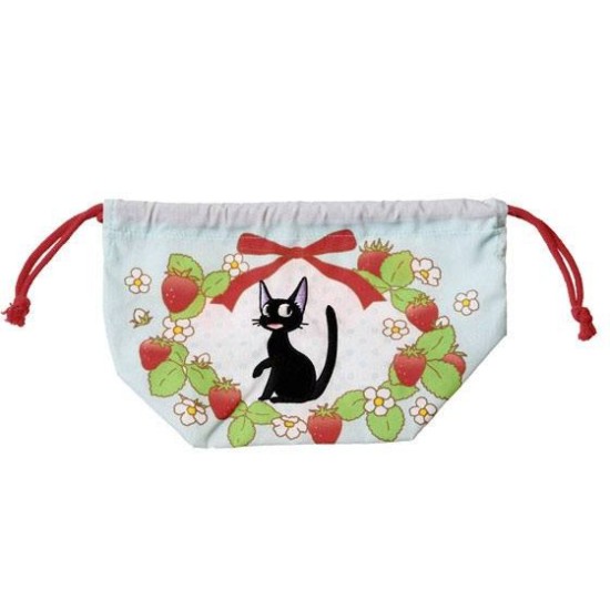 Studio Ghibli Kiki's Delivery Service Laundry Storage Bag Jiji & strawberries 17 x 26 x 12 cm