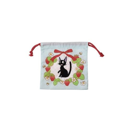 Studio Ghibli Kiki's Delivery Service Laundry Storage Bag Jiji & strawberries 20 x 19 cm