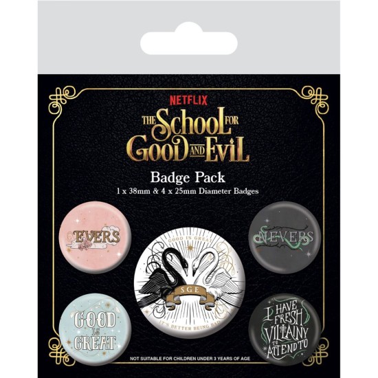 The School for Good and Evil Badge Pack
