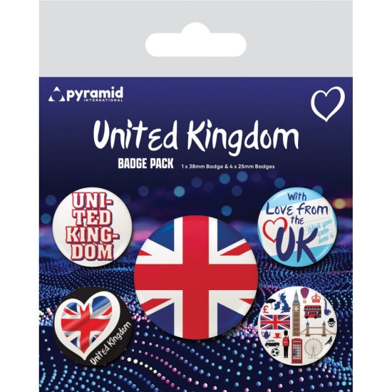 Union Flag Pin Badge Pack